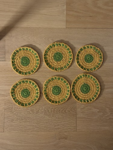 Handmade crochet coffee table - crochet,