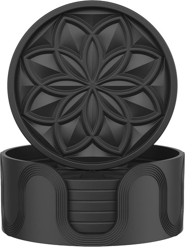 Silicone coasters set - silicone,